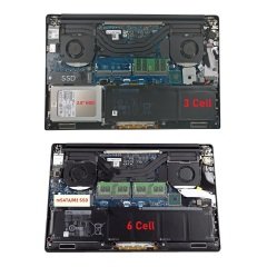 RETRO Dell Precision M5510, XPS 15-9550, RRCGW Notebook Bataryası - 6 Cell - 58Wh