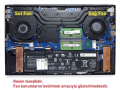 Hp Omen 434M2EAR Fan V3 (Sağ Fan - 12V)
