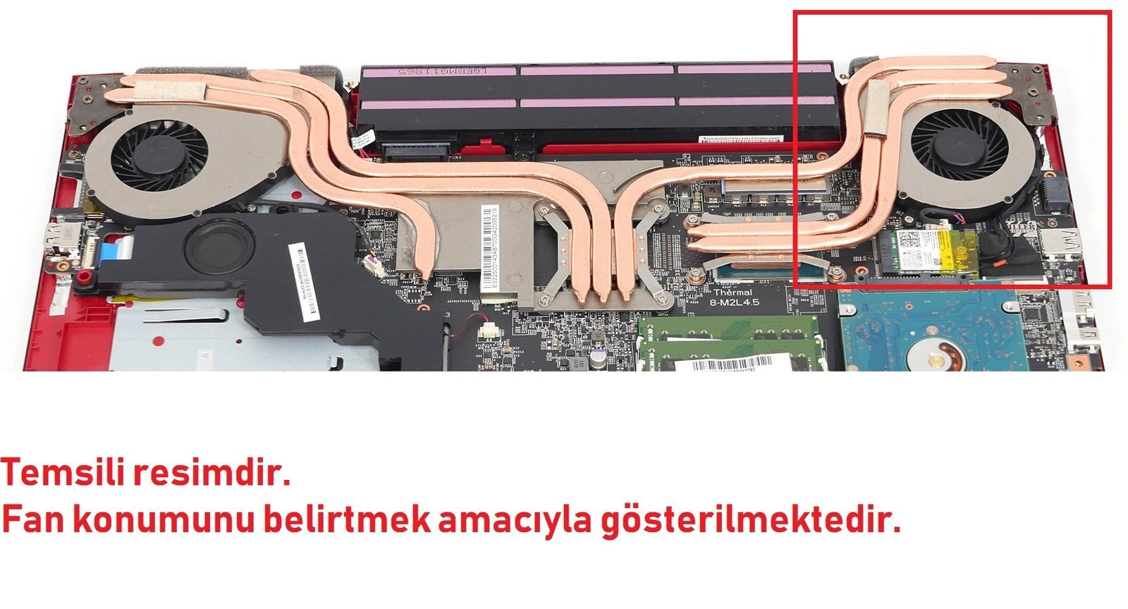 MSI GV72 7RD-881XTR Fan SAĞ