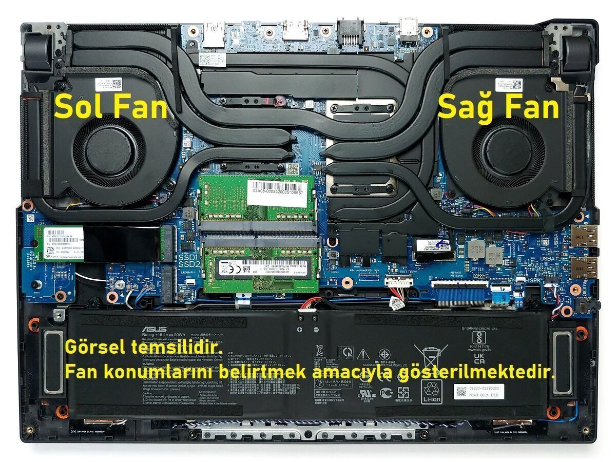 Asus ROG Strix G15 G513IE Fan Sol V2 (12V)