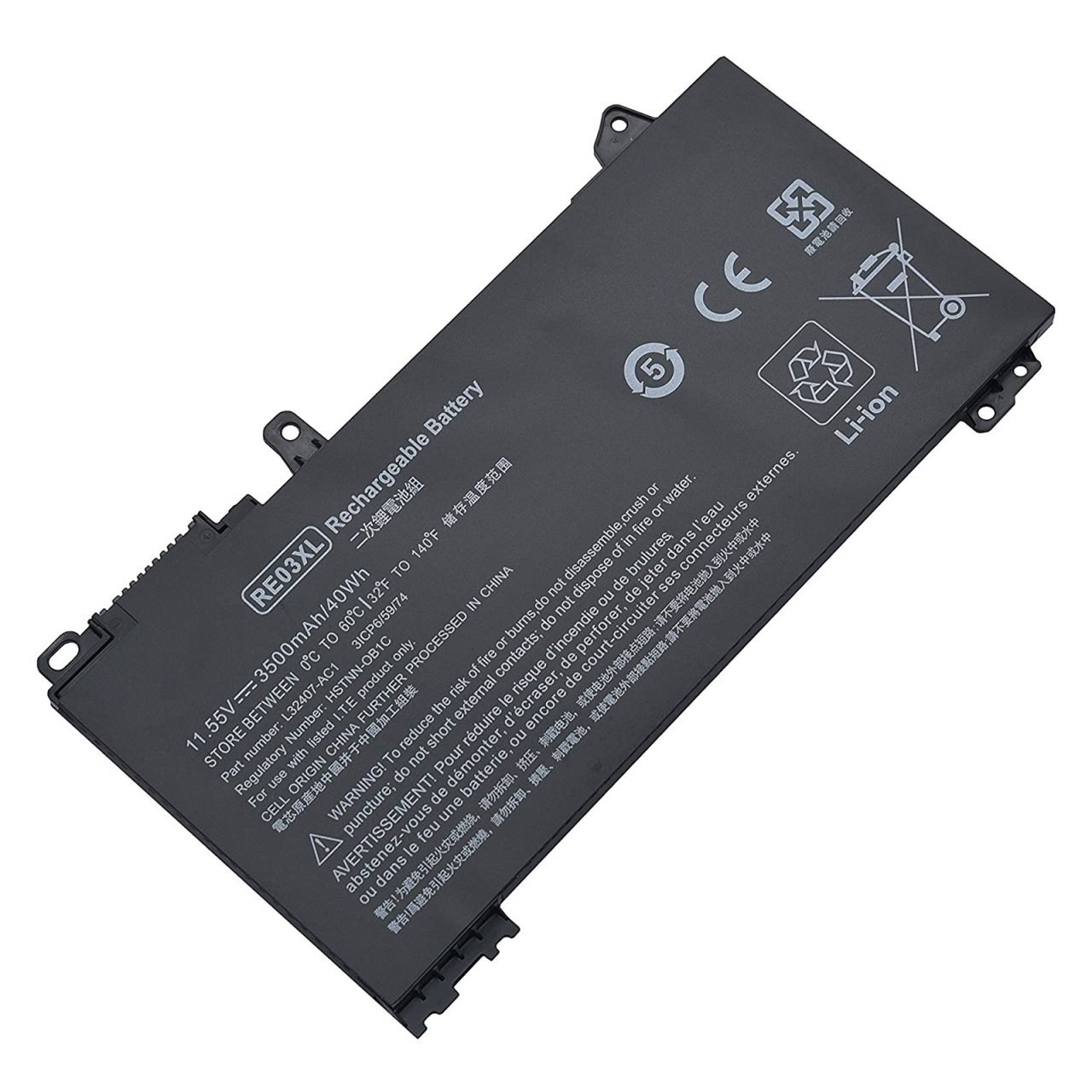 RETRO Hp ProBook 430 G6, 440 G6, 450 G6, RE03XL Notebook Bataryası