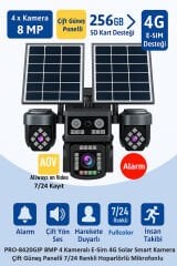 BALANDI PRO-8420GIP 8MP 4 KAMERALI 4G AOV E-SİM SOLAR KAMERA (HIEASY)