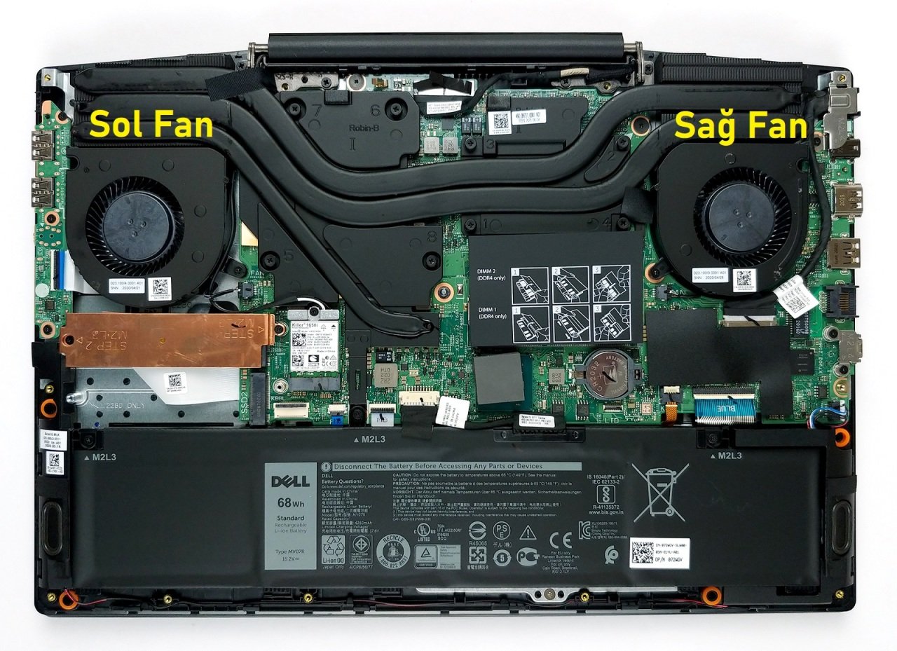 Dell G5 5500 Fan V1 (Sağ Fan)