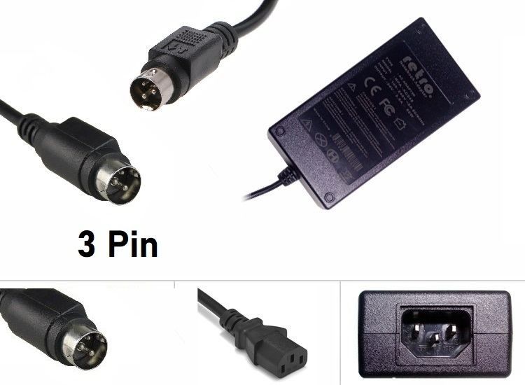 Wincode Termal POS Barkod Etiket Yazıcı 24V 2.5A 3Pin DIN Adaptör RETRO