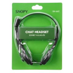 Snopy SN-660 Siyah Mikrofon Kulaklık
