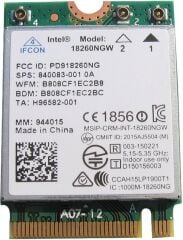 Intel 18260NGW Üç Bantlı Kablosuz AC 18260 NGFF Wifi Bt4.1 867M Dell 0j7y3c Kartı Kutusuz