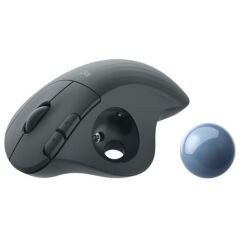 Logitech M575 Ergo Trackball Mouse Kurumsal Siyah Gri 910-006221  Bluetooth, Trackball, Ergonomik, Unifying