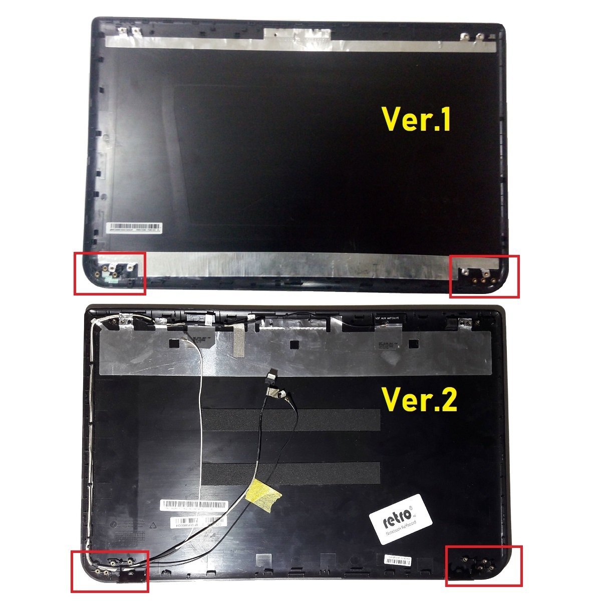 Toshiba Satellite L55D-A Lcd Cover Kapak V2 Kırmızı