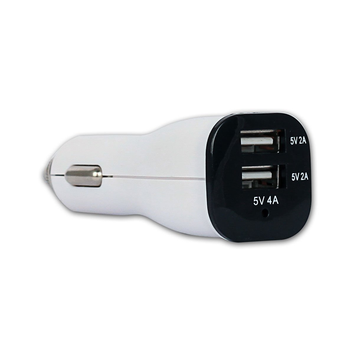 5V 4A Çift USB Telefon Araç Şarj Adaptör Beyaz RETRO