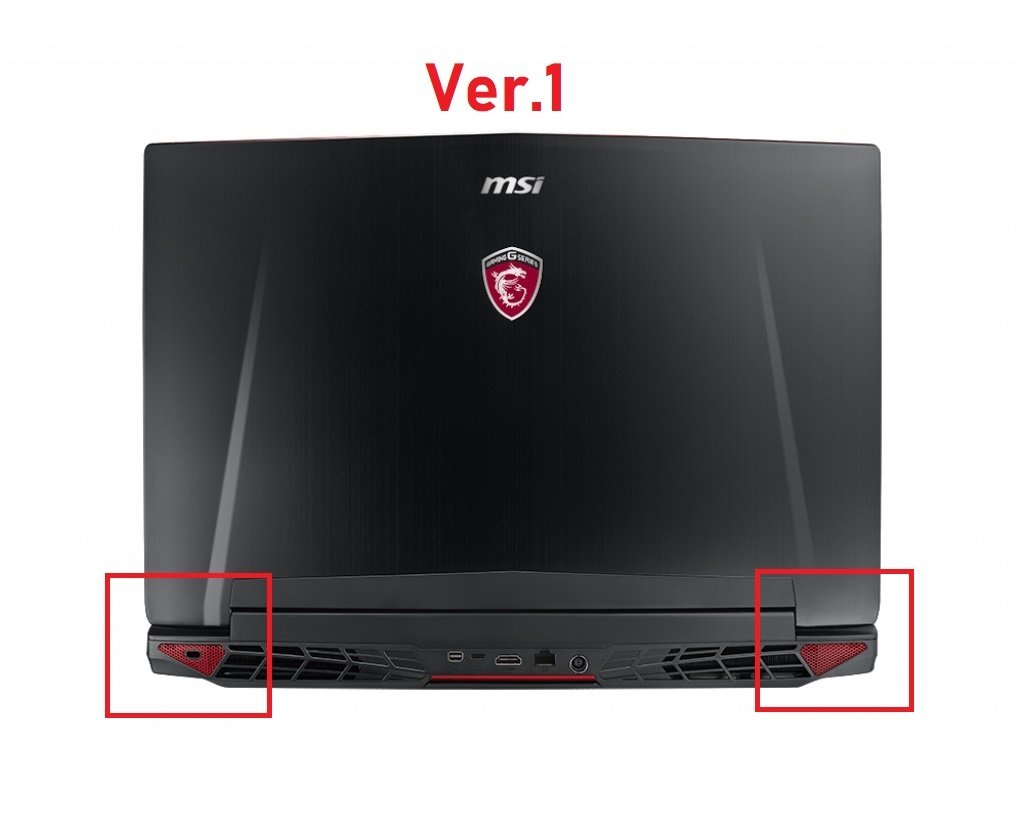 MSI GT72S 6QE Dominator Pro G Tobii Lcd Cover Kapak Siyah V1