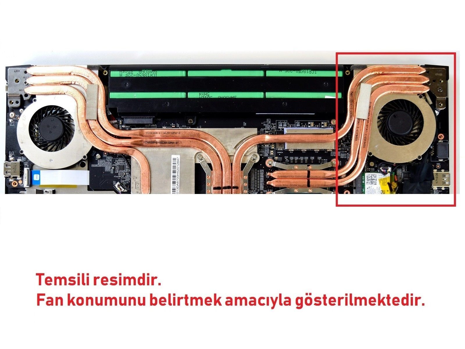 MSI PE70 7RD Fan SAĞ V2 (4 Pin)