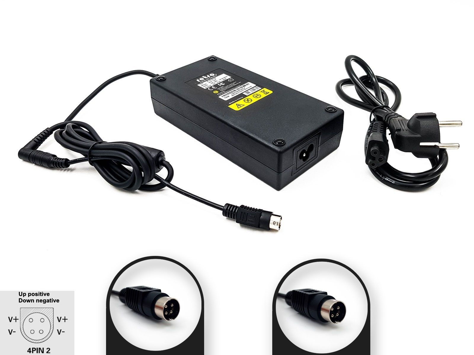 19V 10.5A 200W 4-Pin DIN Erkek 4PIN2 Adaptör RETRO