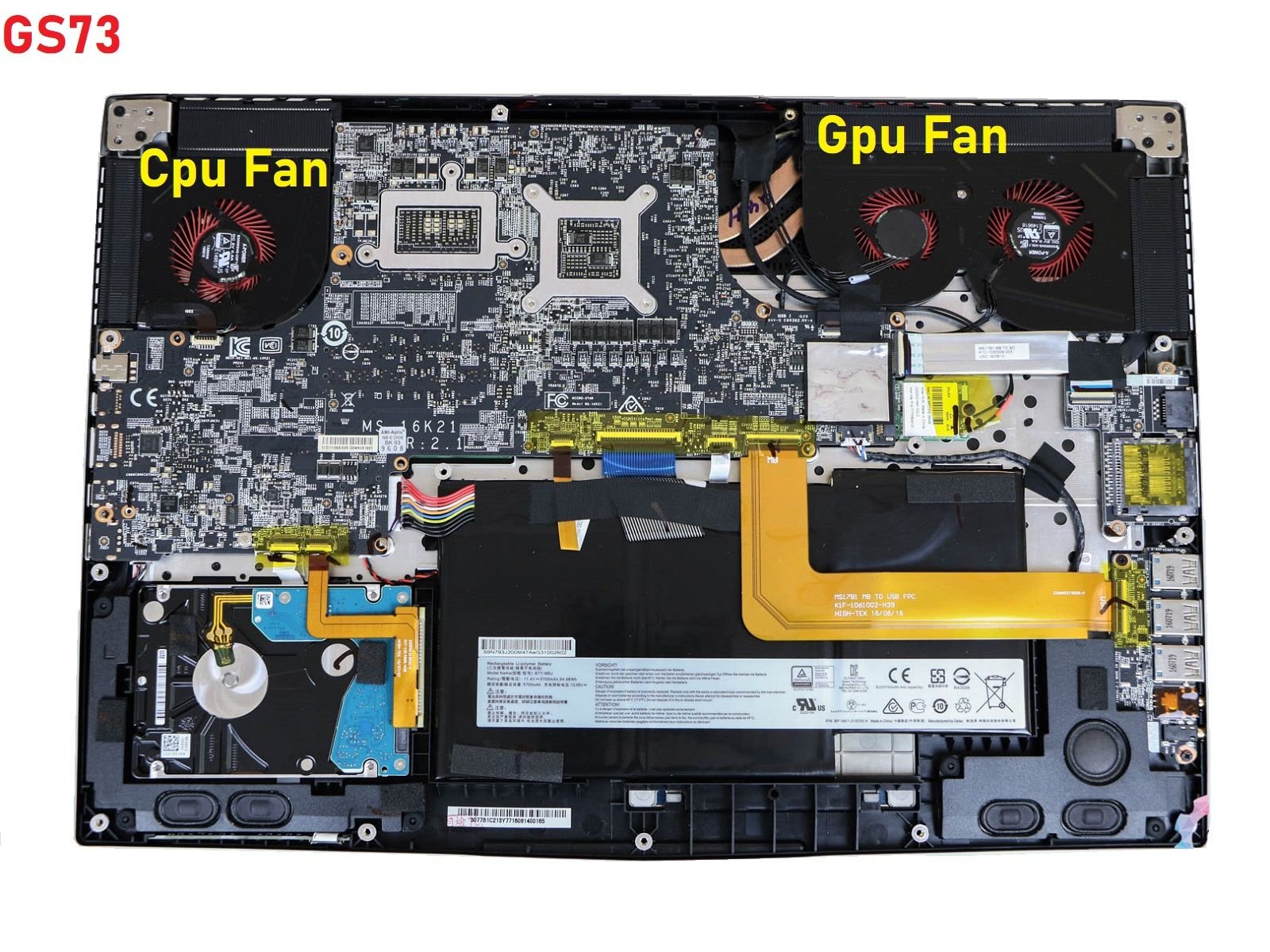 MSI MS-17B1 Fan GPU-VGA