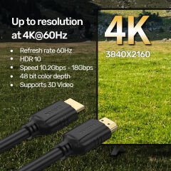 UNITEK HDMI2.0 KABLO 15MT 4K&60Hz (C11079BK-15M)