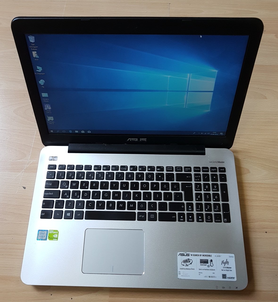 Asusu K555U İntel İ5 6200U 2Gb Ekran Kartlı Notebook Sorunsuz