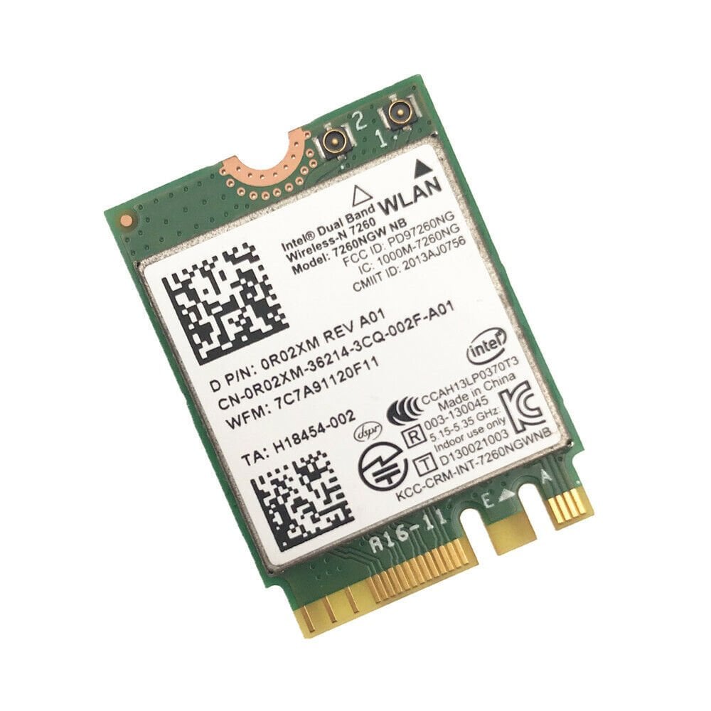 İntel Dual Band Kablosuz-ac 7260 7260NGW 867 Mbps Wireless