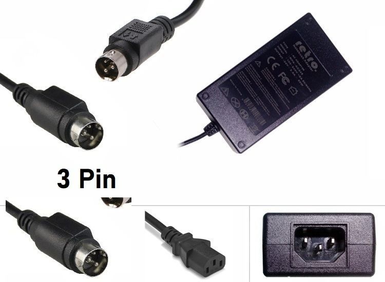 24V 2.5A 60W 3Pin DIN Termal Printer Adaptör RETRO