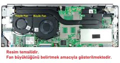 Lenovo ThinkBook 13s-IML Notebook Fan  Ver.1 (Büyük Fan)
