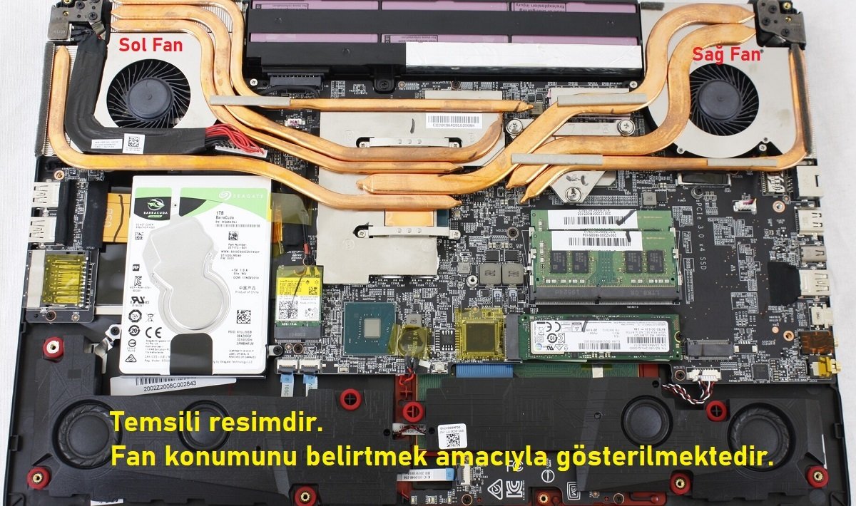 MSI GE75 Raider 10SFS-042XTR Fan SAĞ