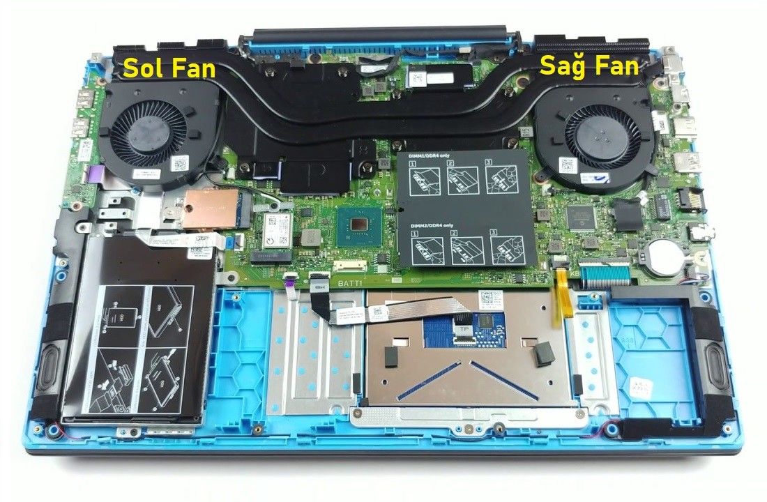 Dell G3 3500 Notebook Fan / Ver.1 (Sağ Fan)