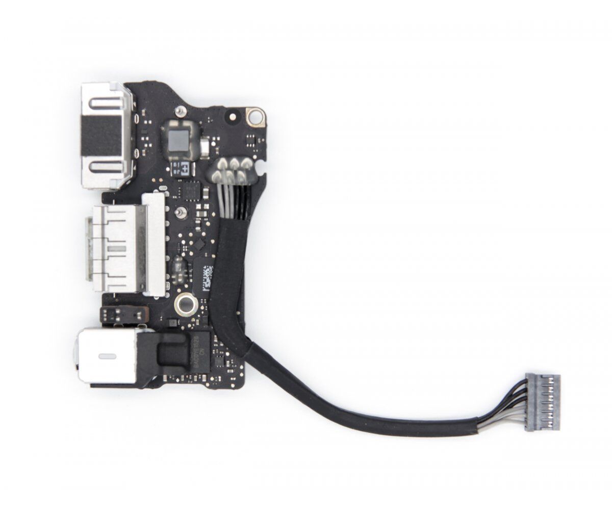 Apple MacBook Air A1466 (EMC 3178) MagSafe2 Power Jack, USB, Audio IO Board