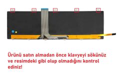 MSI MS-16GF Notebook Klavye - Tuş Takımı / Siyah - TR - Ver.2 - Backlit