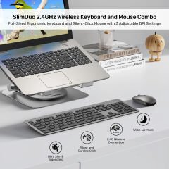 UNITEK SLIMDUO 2.4GHZ KLAVYE SETI (T054AGY01-US)