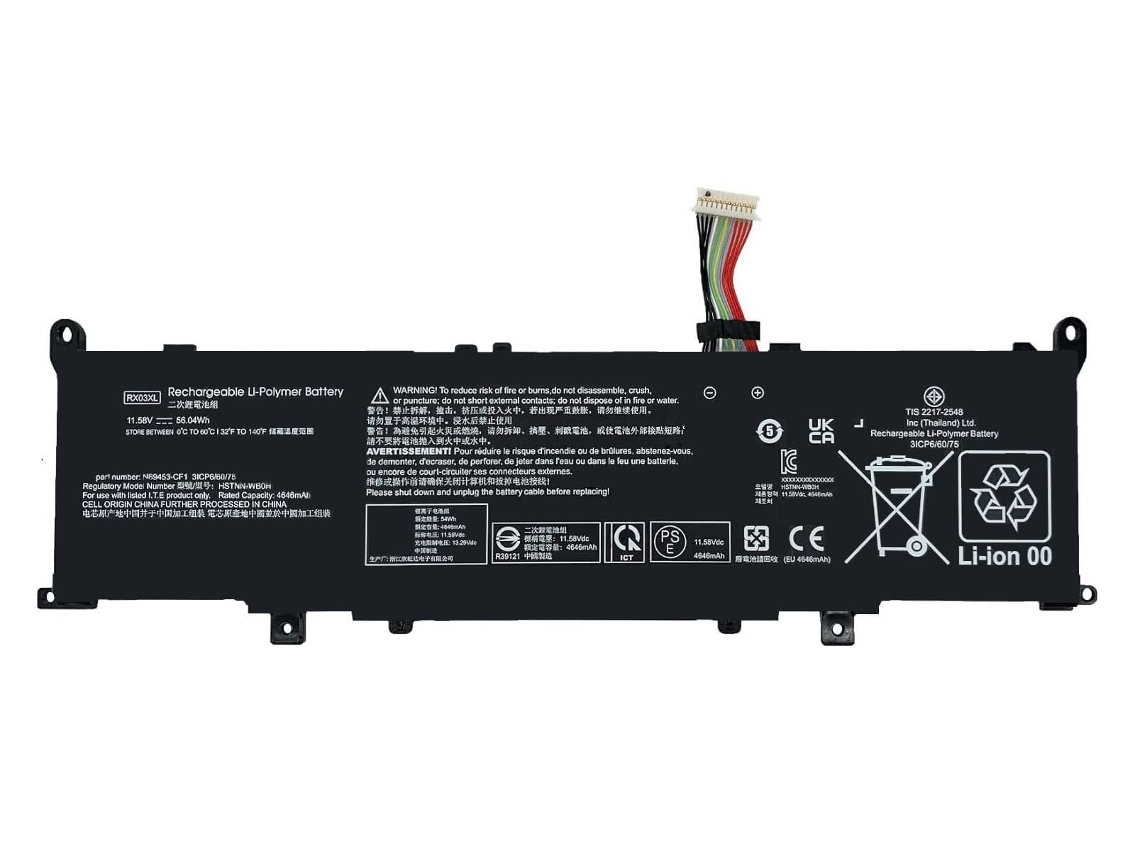 RETRO Hp EliteBook RX03XL Notebook Bataryası