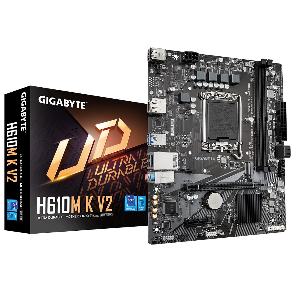 GIGABYTE H610M K V2 DDR5 4800Mhz M.2 HDMI/DP MATX 1700P