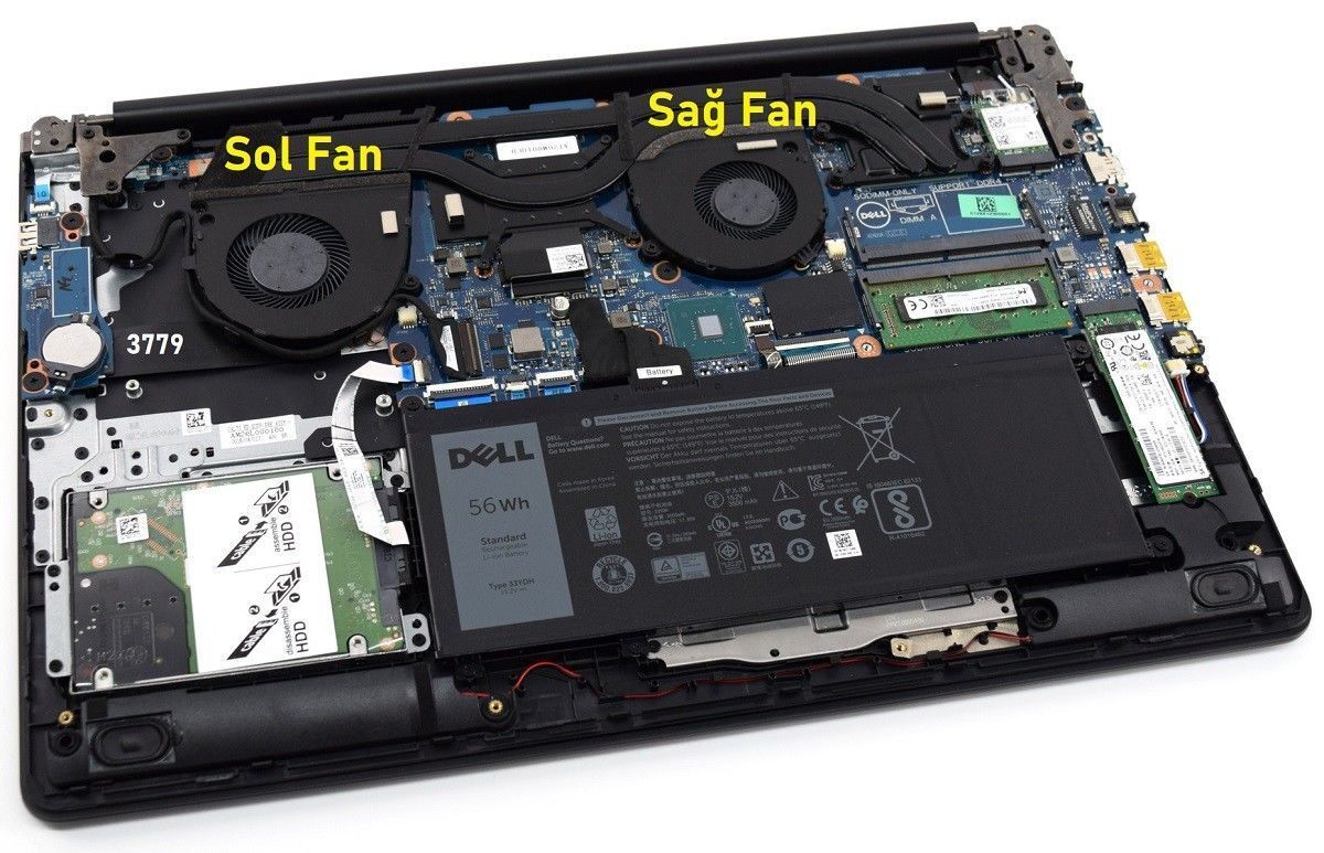 Dell G3 3779 Notebook Fan / Ver.2 (Sol Fan)