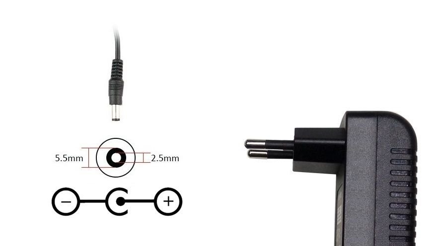 Ixperia 5V 2.1A USB Şarj Adaptör Siyah RETRO