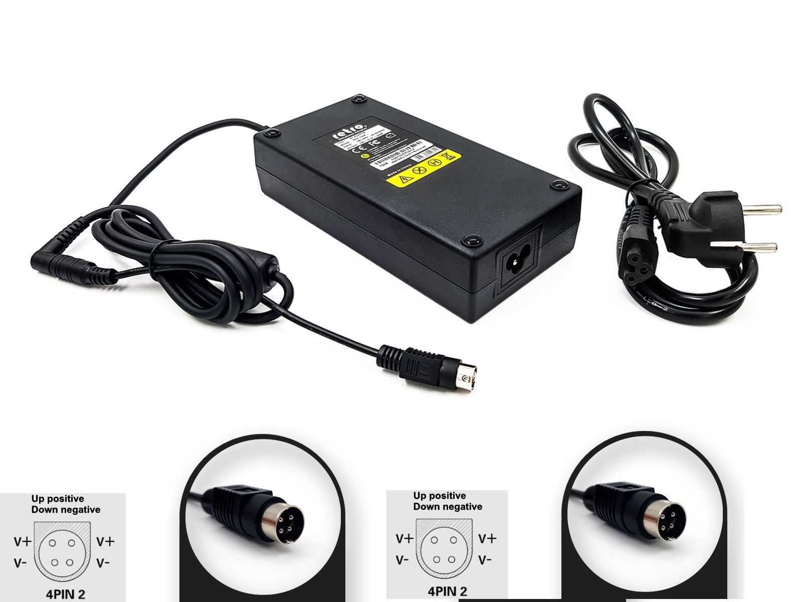 24V 2.2A 53W 4-Pin DIN Erkek 4PIN2 Adaptör RETRO