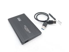2.5-inch Hard Disk (HDD) Kutusu - USB 3.0 SATA 4.8 Gbps - Alüminyum - Siyah