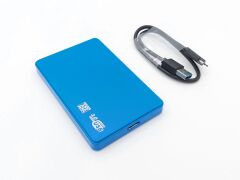 2.5-inch Hard Disk (HDD) Kutusu - USB 3.0 SATA 4.8 Gbps - Plastik - Mavi