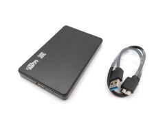 2.5-inch Hard Disk (HDD) Kutusu - USB 3.0 SATA 4.8 Gbps - Plastik - Siyah