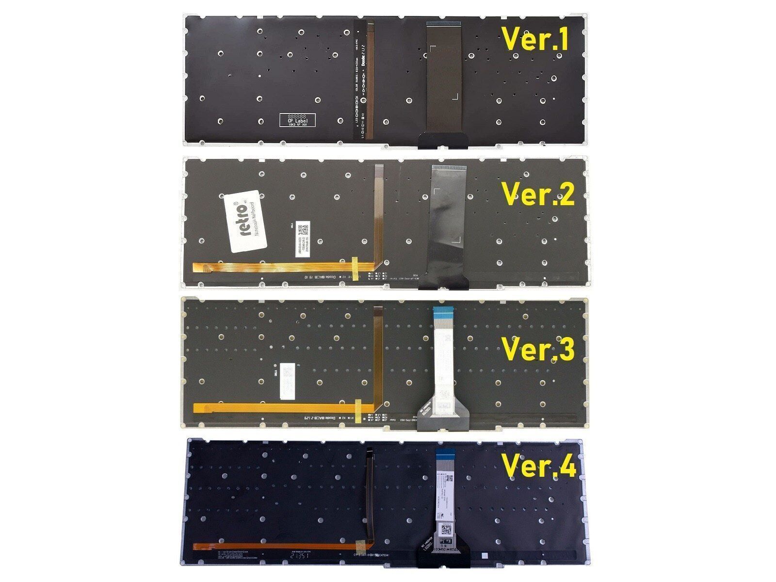 Acer Aspire AN515-45 Notebook Klavye - Tuş Takımı / Siyah - TR - Backlit - Ver.3 (RGB)