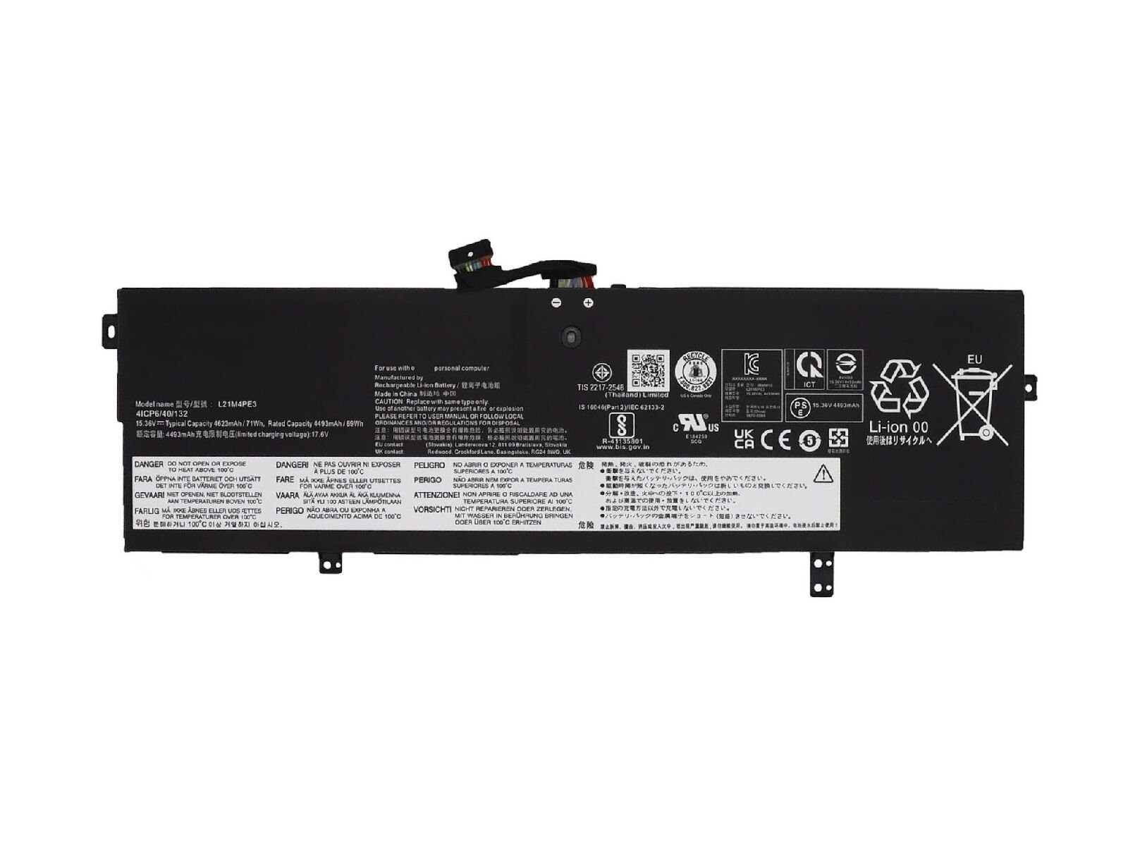 RETRO Lenovo Yoga 7-14ARB7, L21M4PE3 Notebook Bataryası