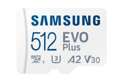 512GB SAMSUNG EVO PLUS MICROSDXC UHS-I U3 V30 A2 160MB/s MB-MC512SA/TR