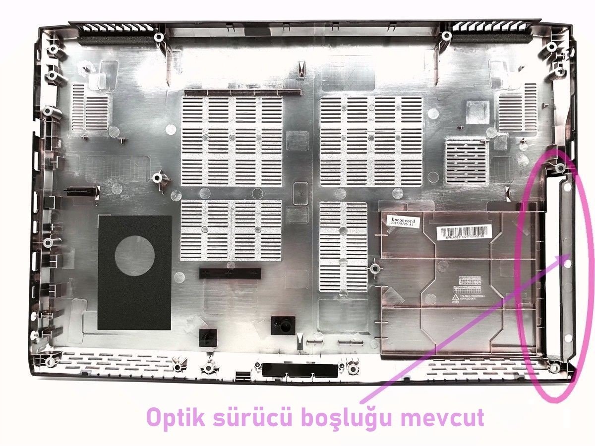 MSI PE60 2QE Alt Kasa