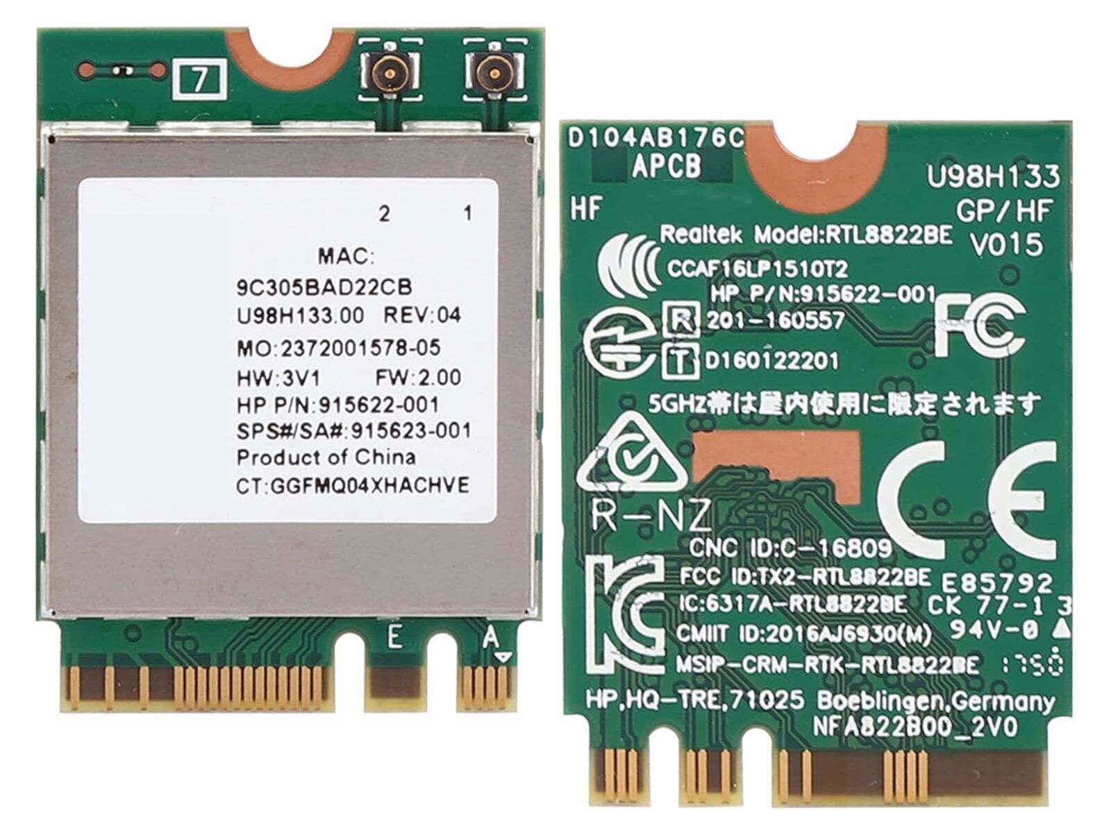 Lenovo 01AX712 Uyumlu Notebook Wifi Card