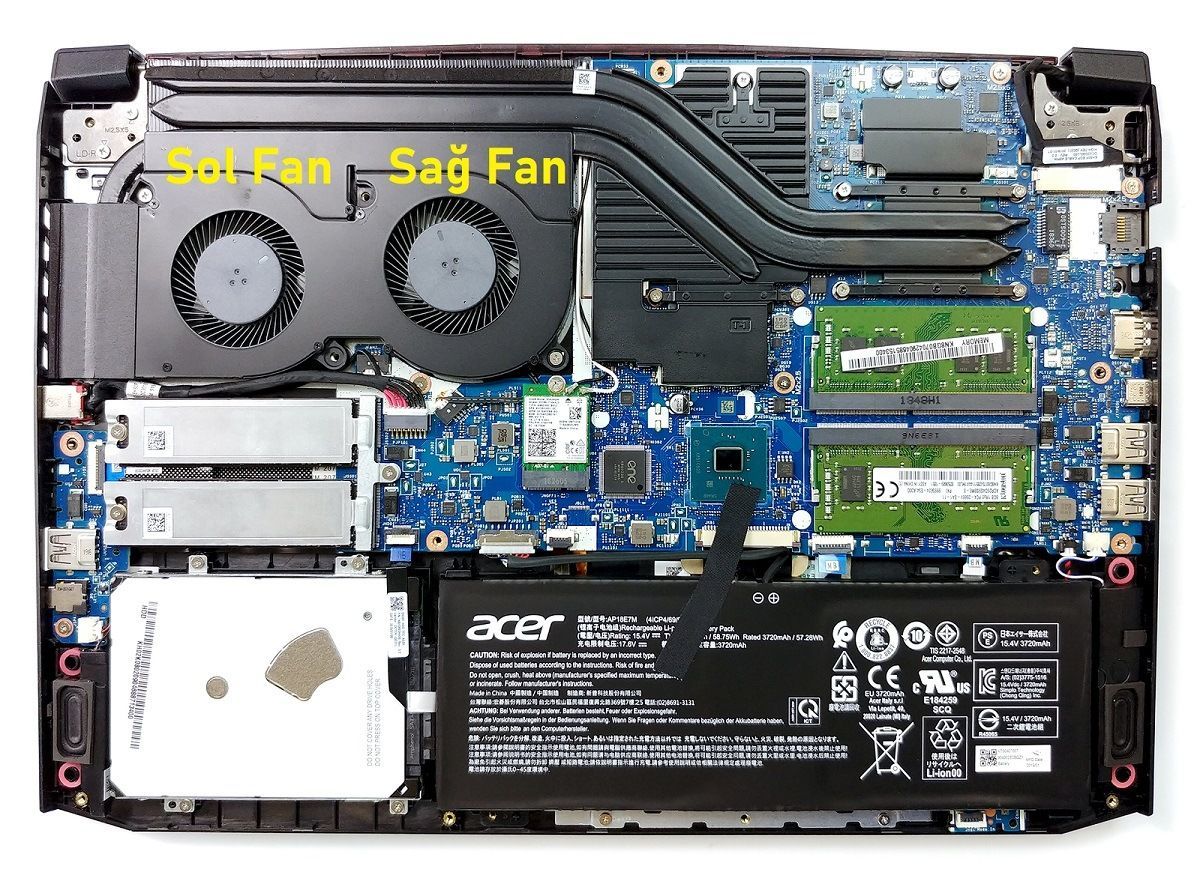 Acer Aspire Nitro 5 AN515-43-R23T Fan V1 (Sağ Fan)